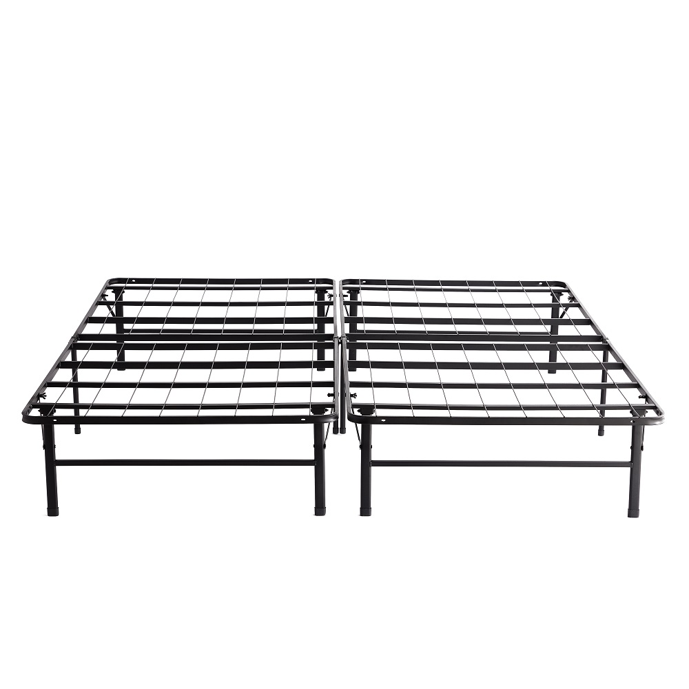 Malouf Highrise Lt Bed Frame, High Rise Metal Bed Frame With Headboard Brackets