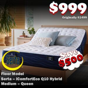 iComfortECO Q10 Medium Quilted Hybrid – QUEEN, FLOOR MODEL