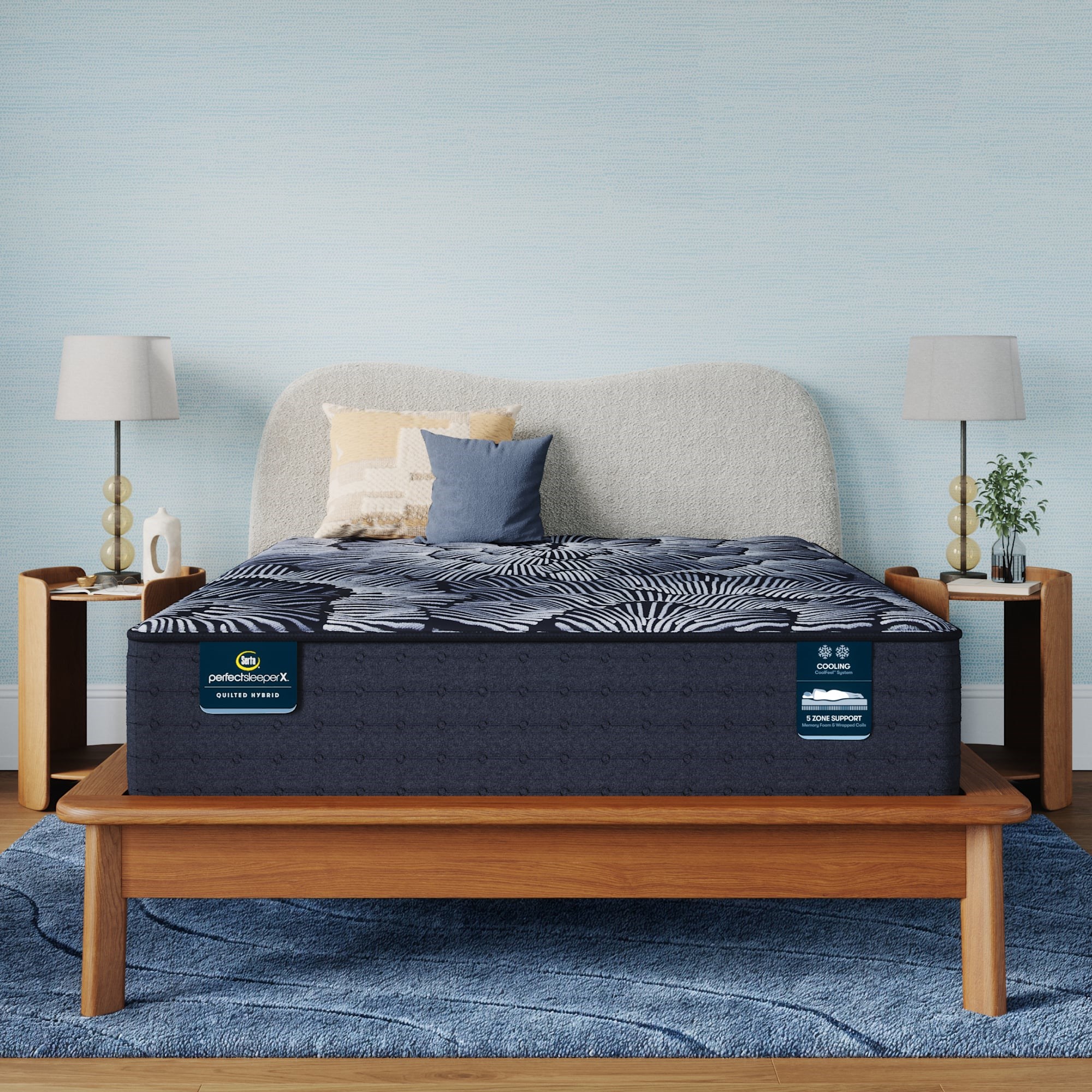 Set Trapunta Serta Simply Comfort Alex Buffalo Check - Twin XL, Rosso E Nero, Morbido Poliestere